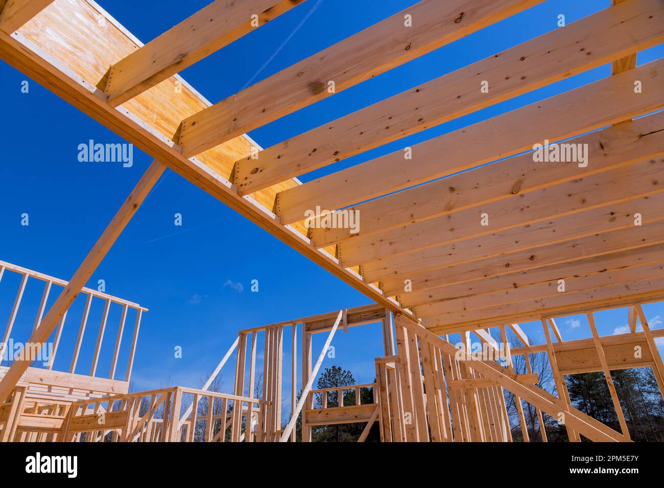 Framing beam is used in newly constructed wooden structure to support