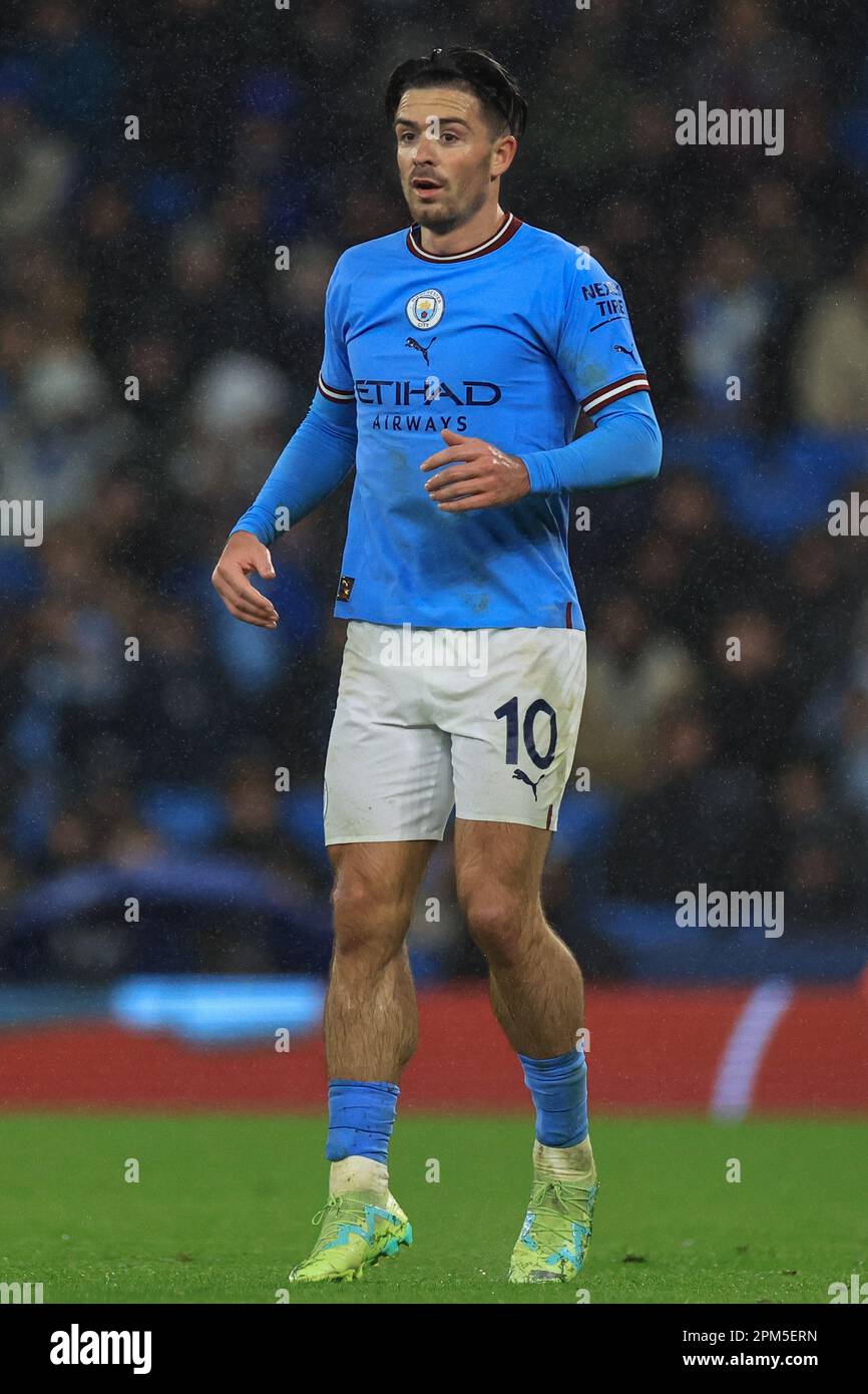 Jack Grealish #10 of Manchester City during the UEFA Champions League ...