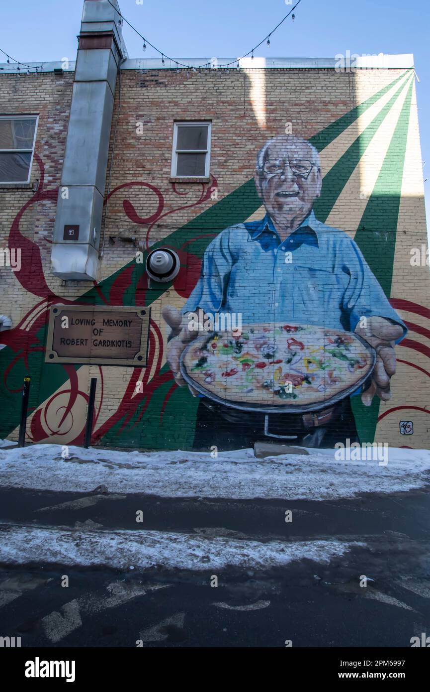 Memory of former Copper Kettle owner Robert Gardikiotis mural in Regina