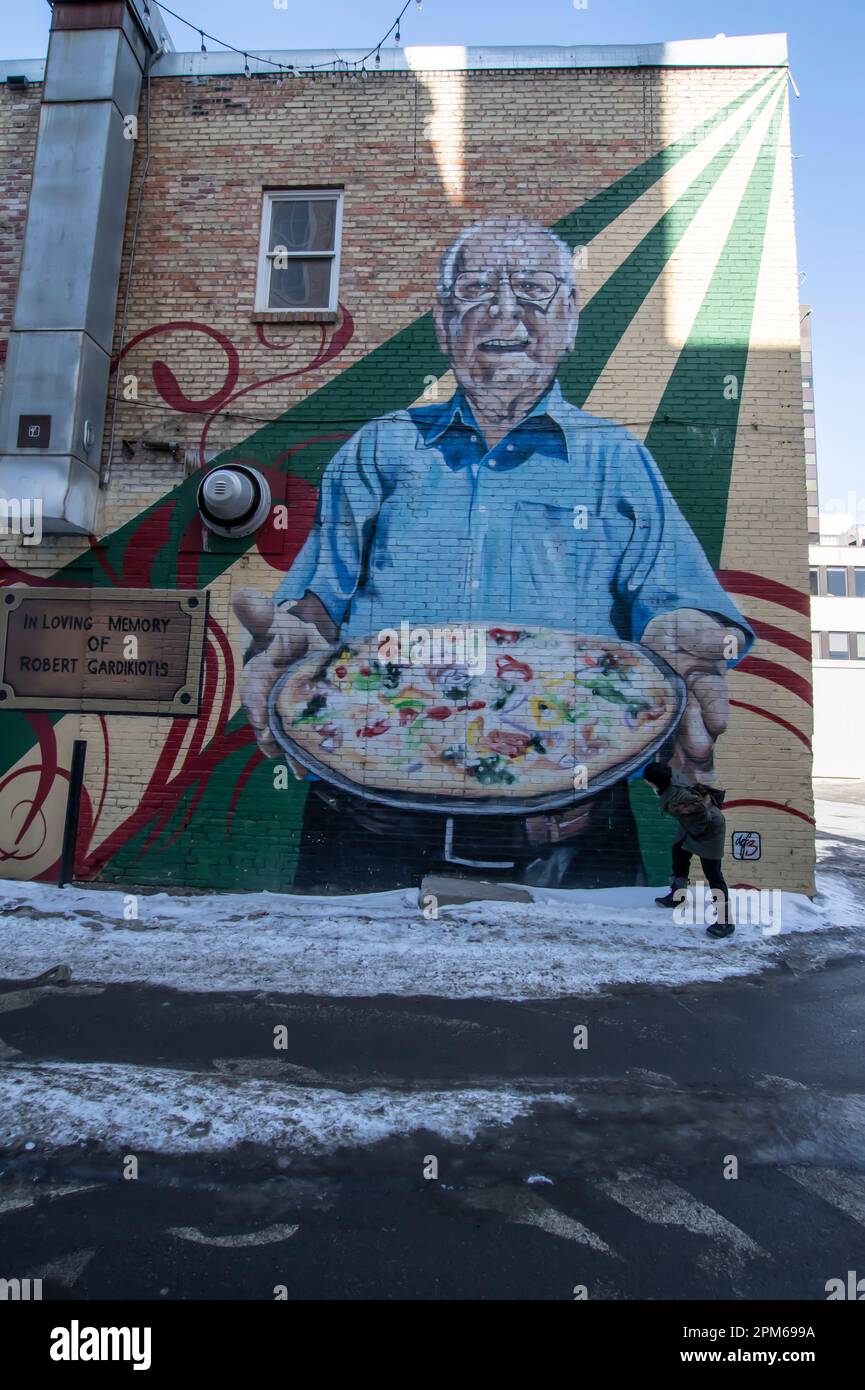 Memory of former Copper Kettle owner Robert Gardikiotis mural in Regina