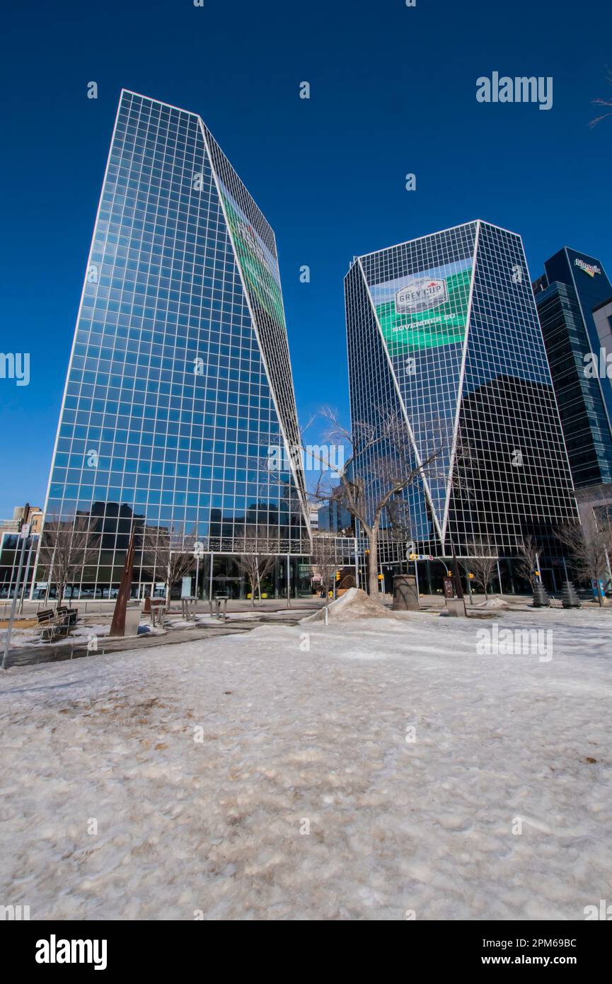 Downtown glass skyscrapers hi-res stock photography and images - Alamy