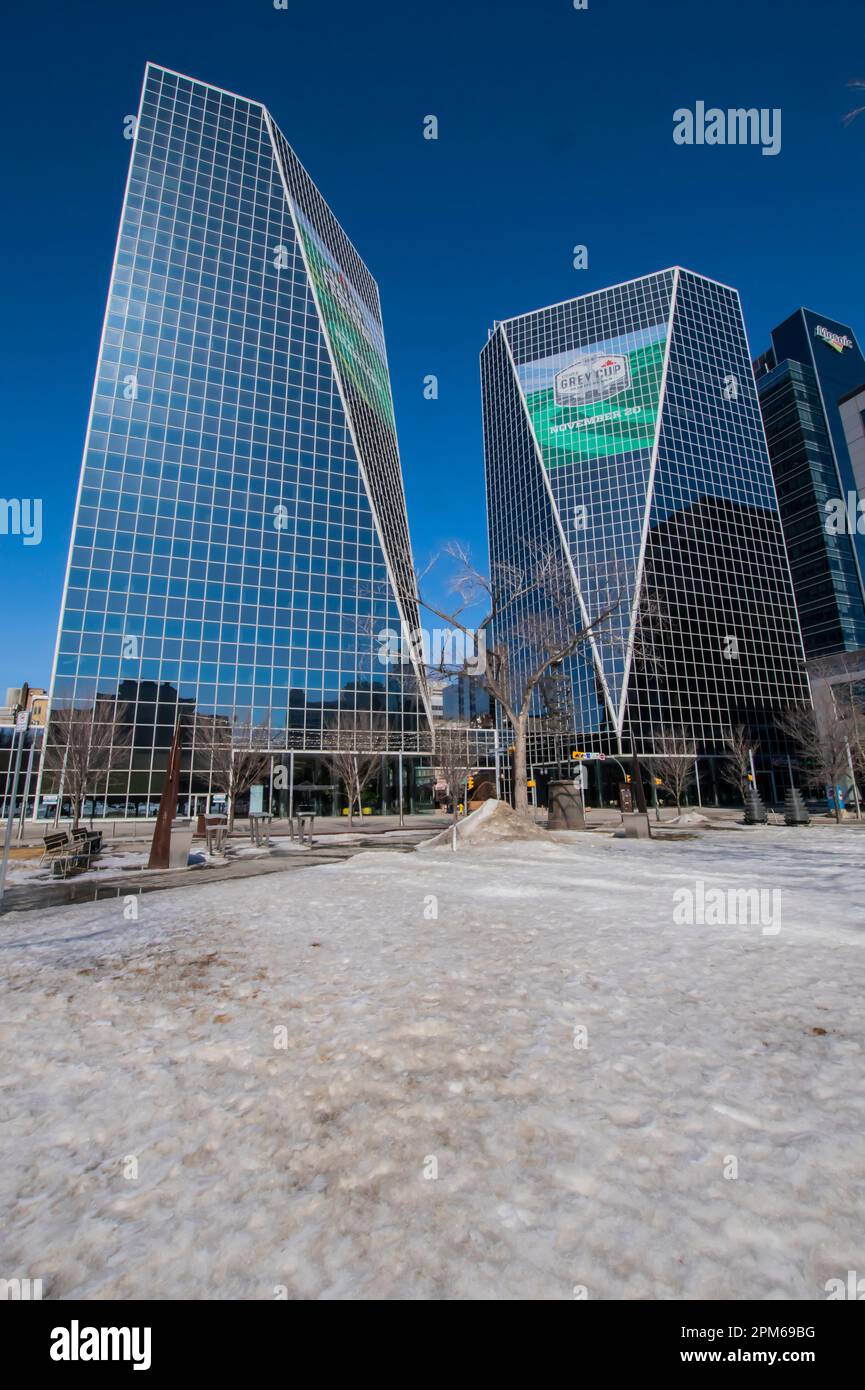 Downtown glass skyscrapers hi-res stock photography and images - Alamy