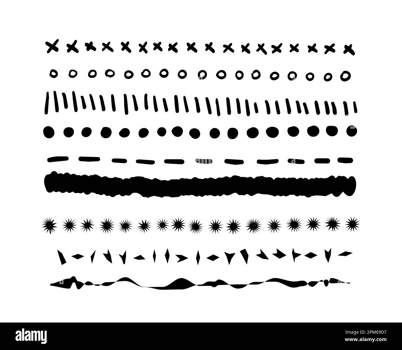 Set of hand drawn graphic elements Stock Vector Image & Art - Alamy