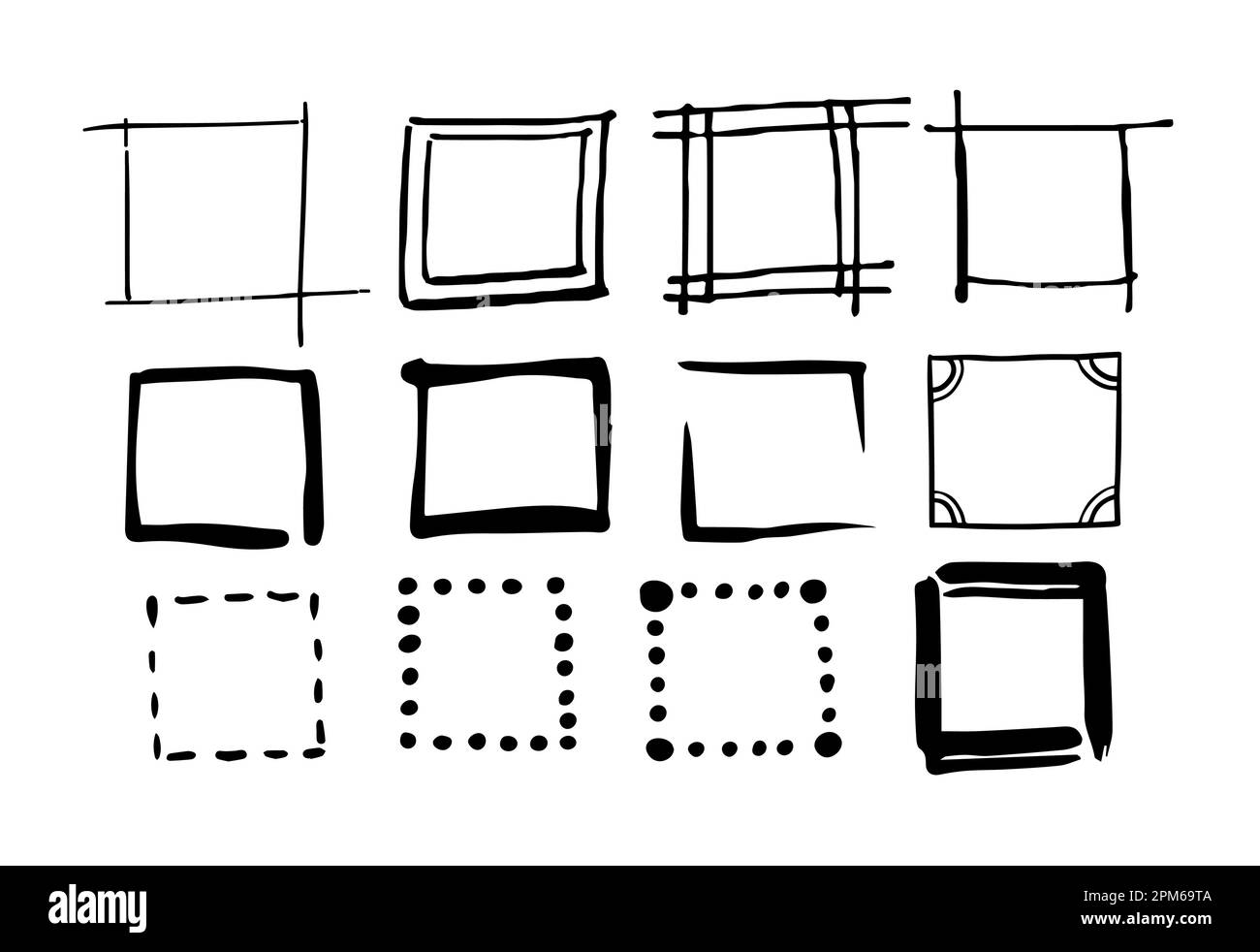 Set of hand drawn graphic elements Stock Vector Image & Art - Alamy