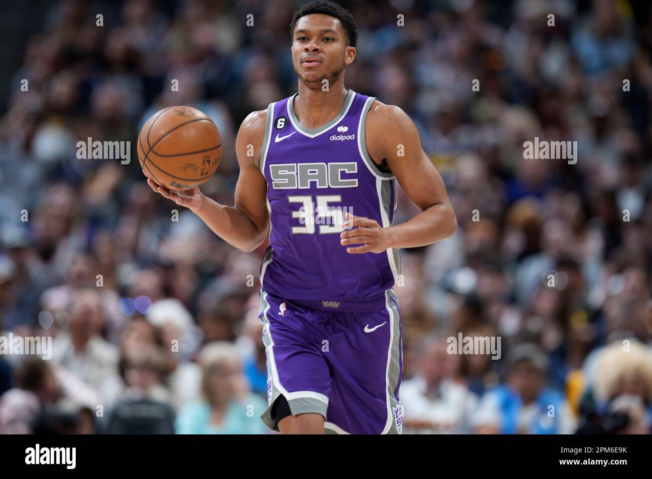 Sacramento Kings guard PJ Dozier (35) in the first half of an NBA