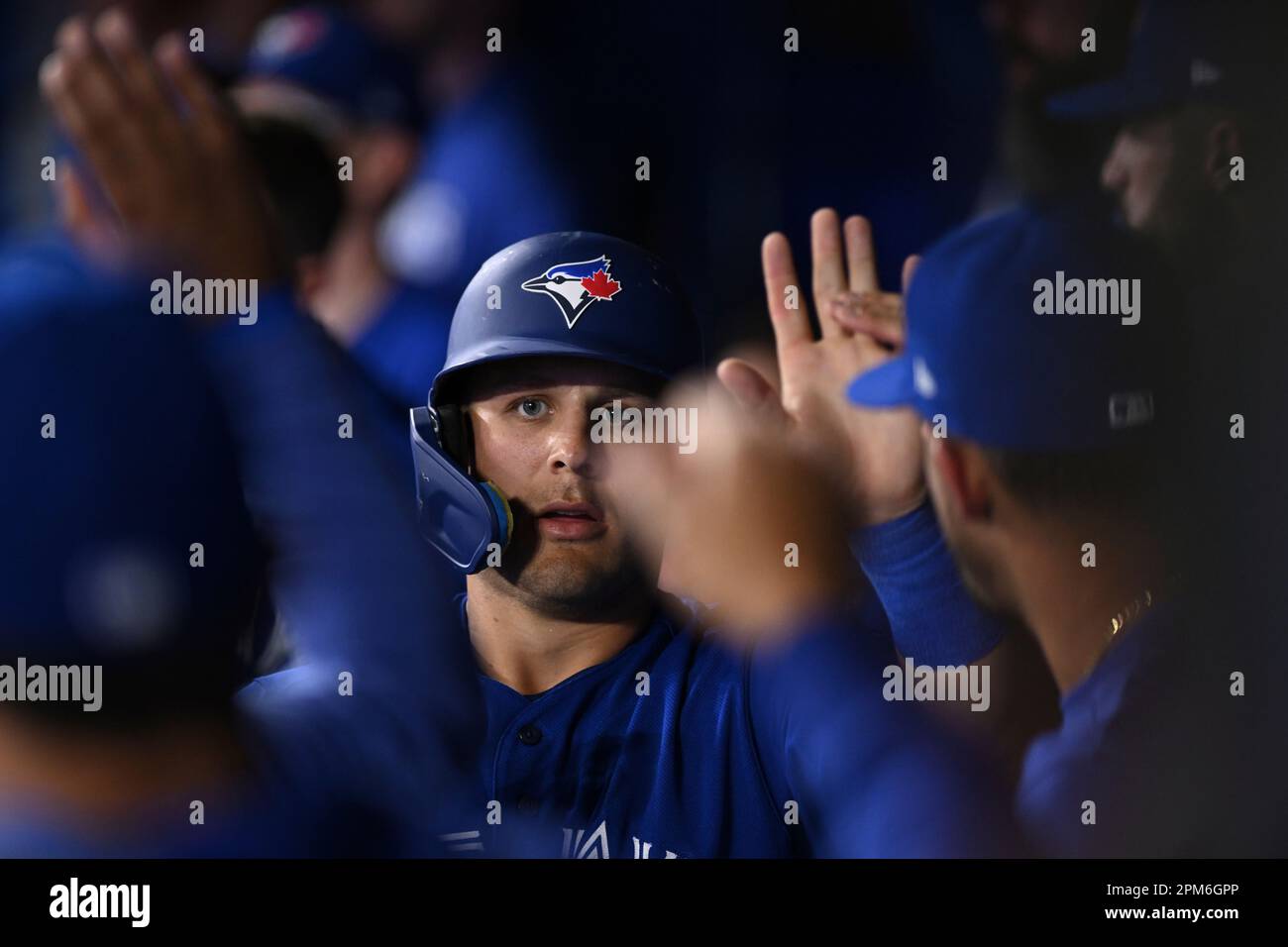 Toronto Blue Jays left fielder Daulton Varsho (25) during the MLB