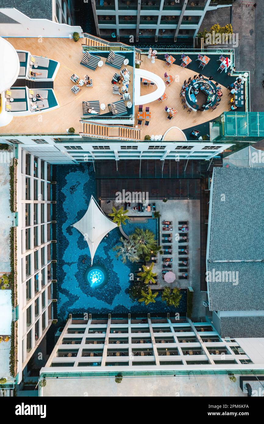 Aerial view patong city center hi-res stock photography and images - Alamy