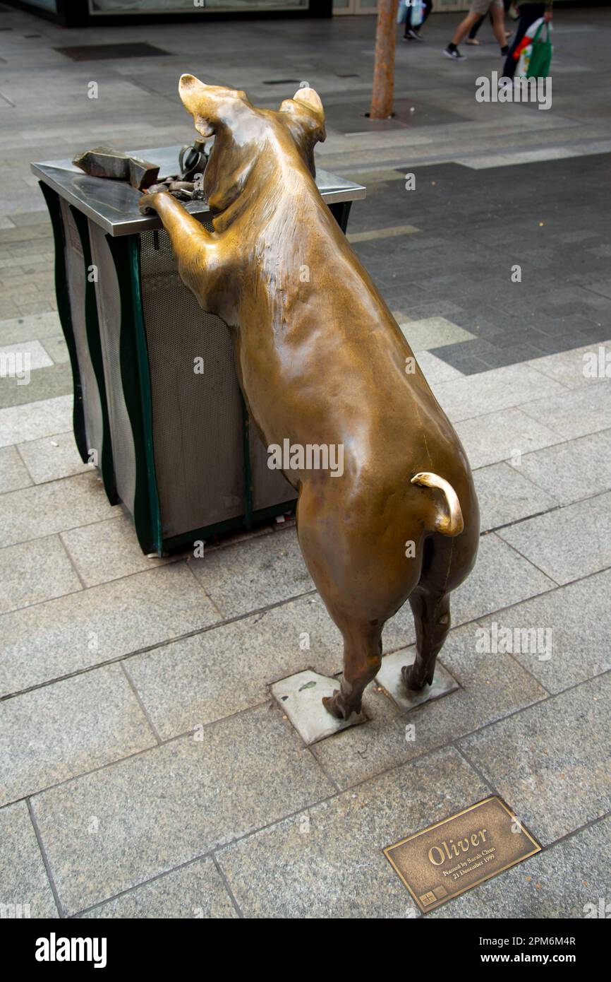 Adelaide, Australia May 1, 2022 Statue of "A Day Out" depicting The