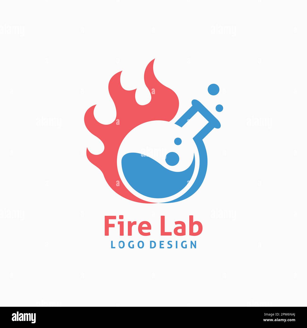 Fire lab logo design Stock Vector Image & Art Alamy