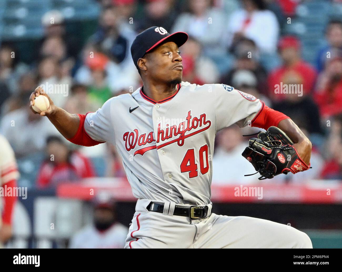 Lakeland FL USA; Washington Nationals second baseman Michael Chavis (6)  walks to the dugout during pregame warmups prior to an MLB spring training  gam Stock Photo - Alamy