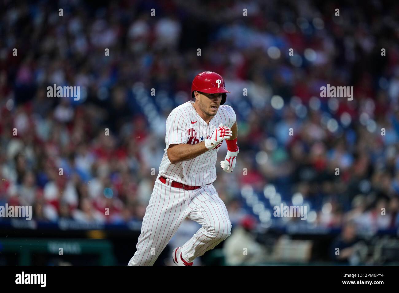 Philadelphia Phillies' J.T. Realmuto plays during a baseball game