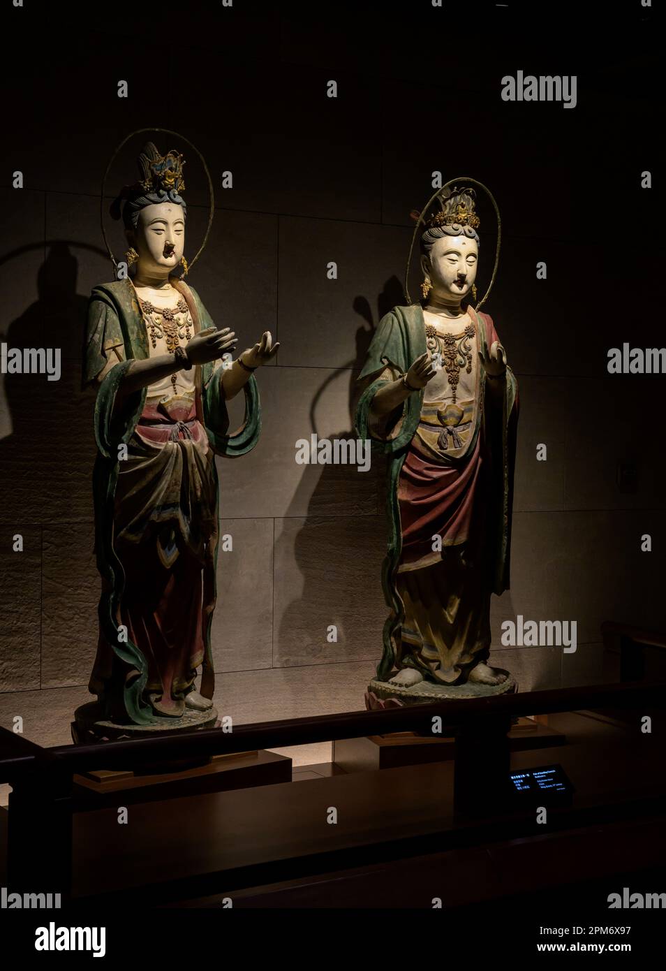 HONG KONG SAR,CHINA. APRIL 11th, 2023.  Tsz Shan Monastery.Buddhist Art Museum underneath the Guan Yin Statue. The Museum is a collection of precious Stock Photo