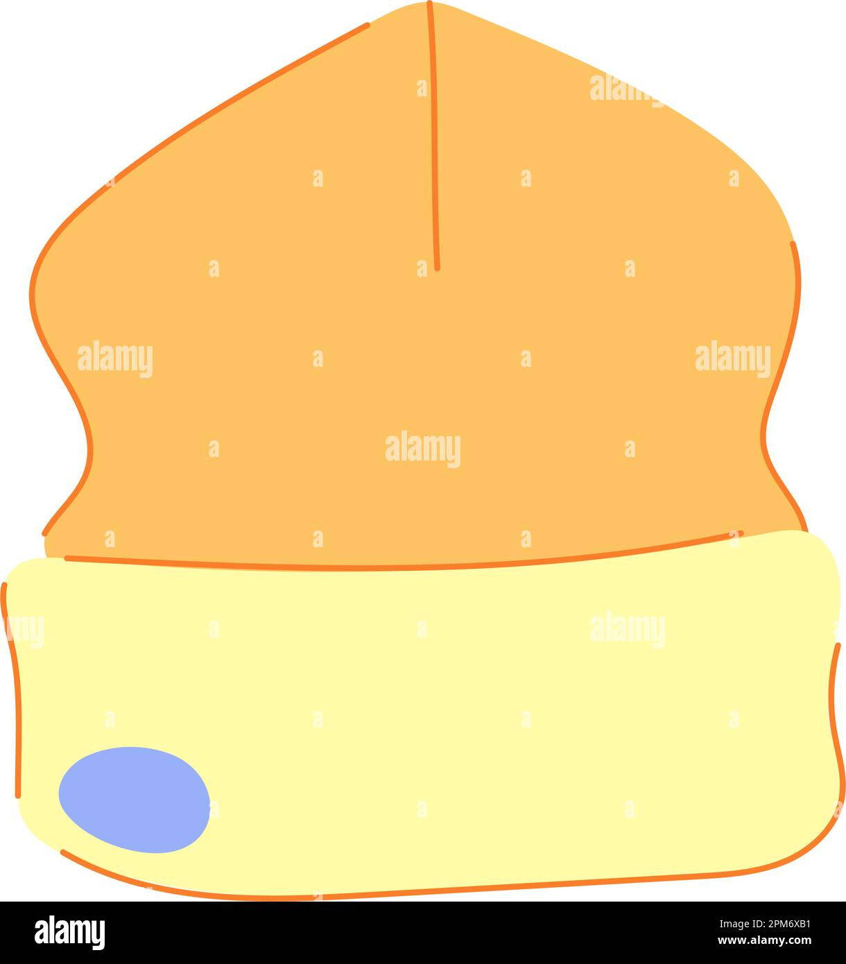 knit beanie hat cartoon vector illustration Stock Vector Image & Art ...
