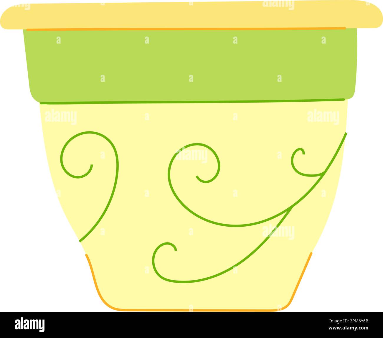 garden flower pot cartoon vector illustration Stock Vector Image & Art