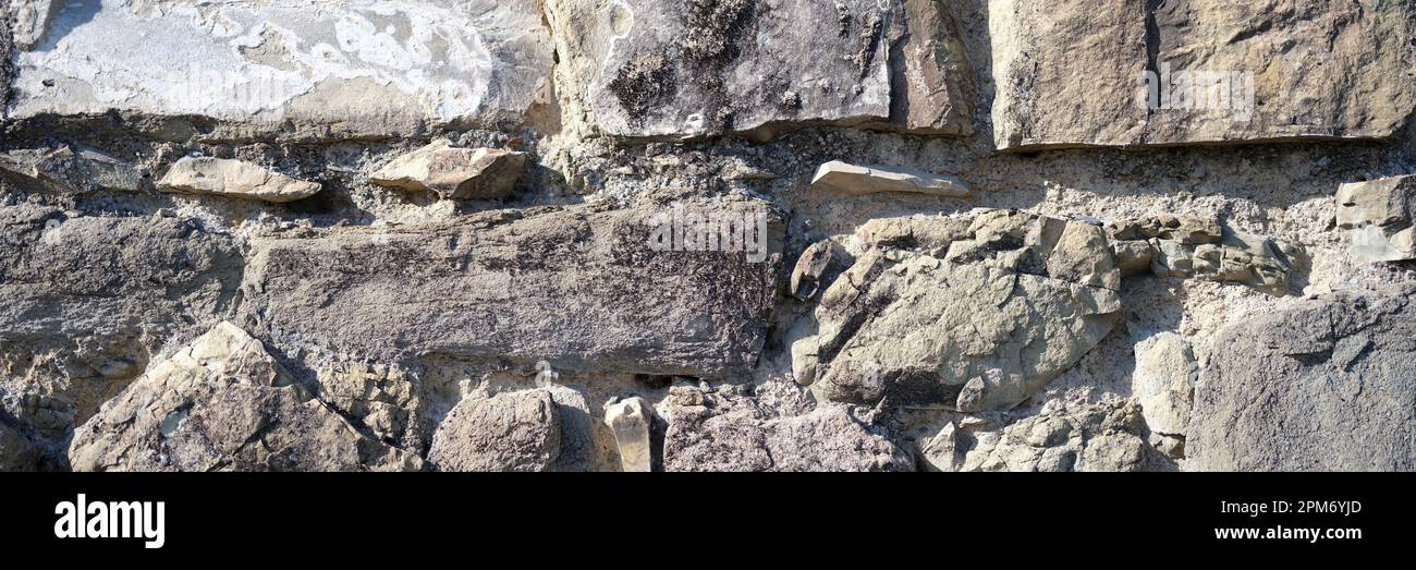 Old stone wall background, nature texture gray backdrop Stock Photo - Alamy