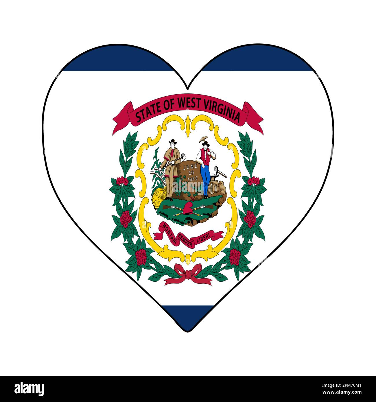 West virginia united states flags Cut Out Stock Images Pictures Alamy