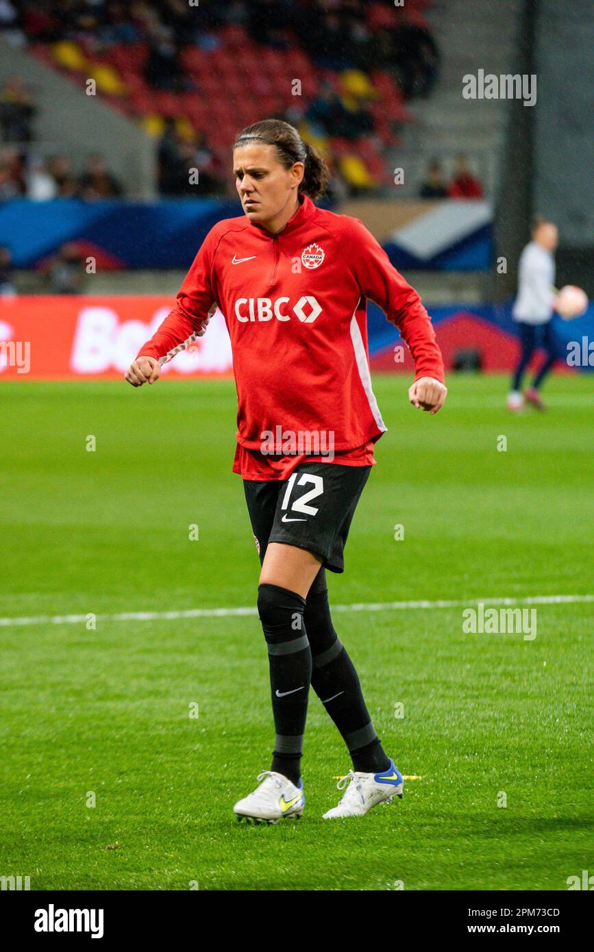 April 11, 2023, Rome, France: Simi Awujo of Canada during the Women's  Friendly football match between France and Canada on April 11, 2023 at  Marie-Marvingt stadium in Le Mans, France - Photo