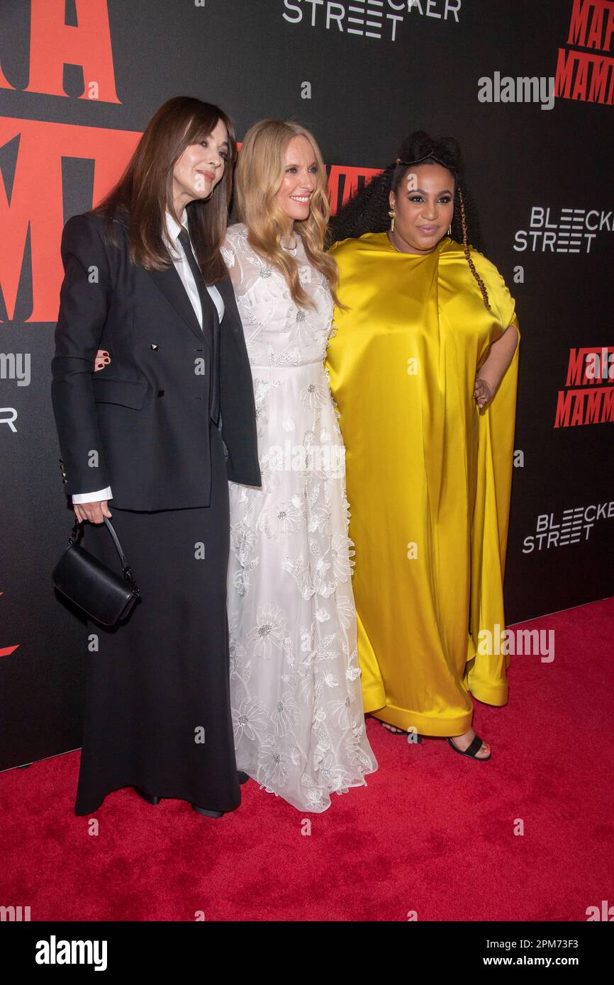 NEW YORK, NEW YORK - APRIL 11: (L-R) Monica Bellucci, Toni Collette and