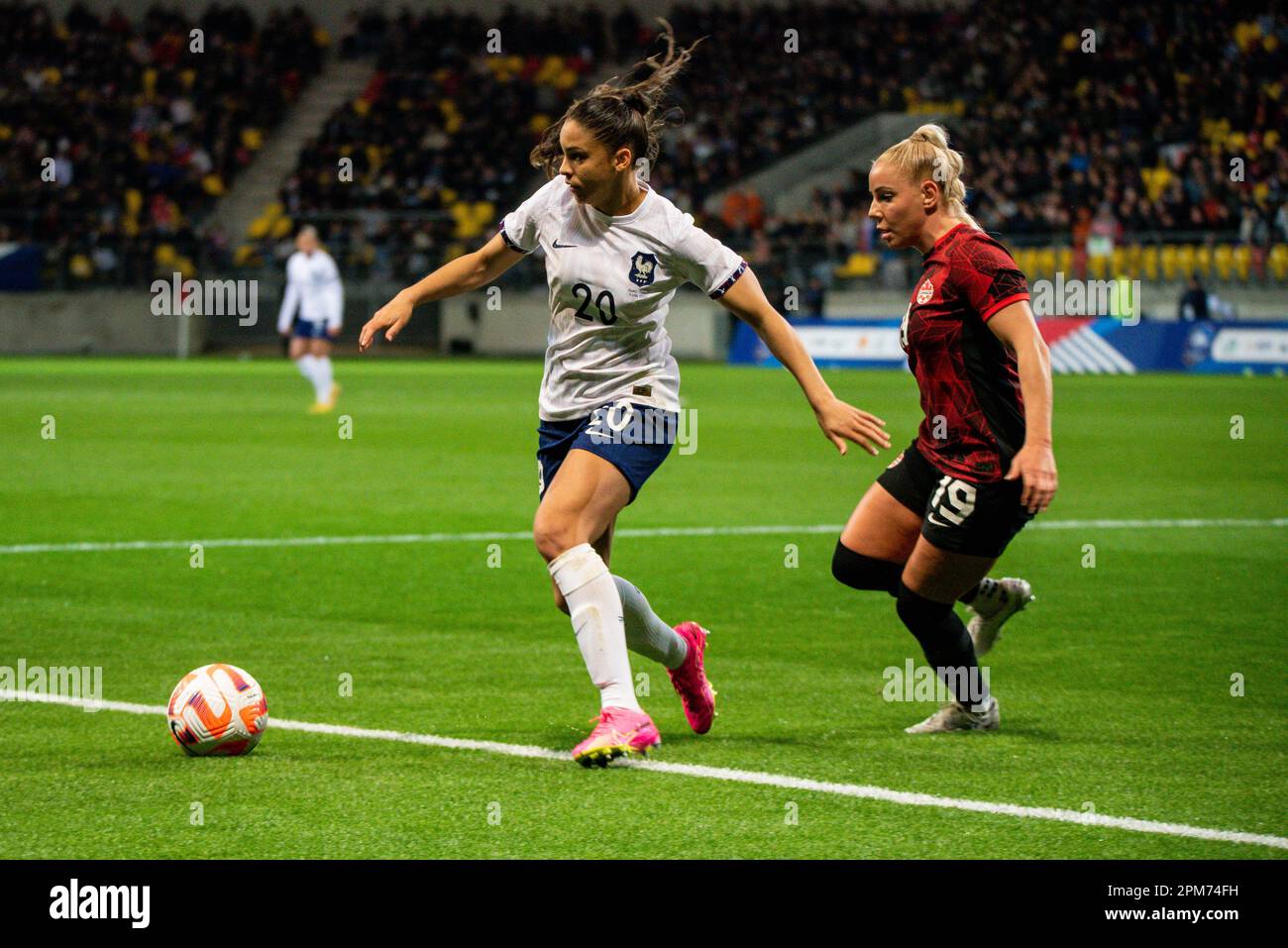 April 11, 2023, Rome, France: Simi Awujo of Canada during the Women's  Friendly football match between France and Canada on April 11, 2023 at  Marie-Marvingt stadium in Le Mans, France - Photo