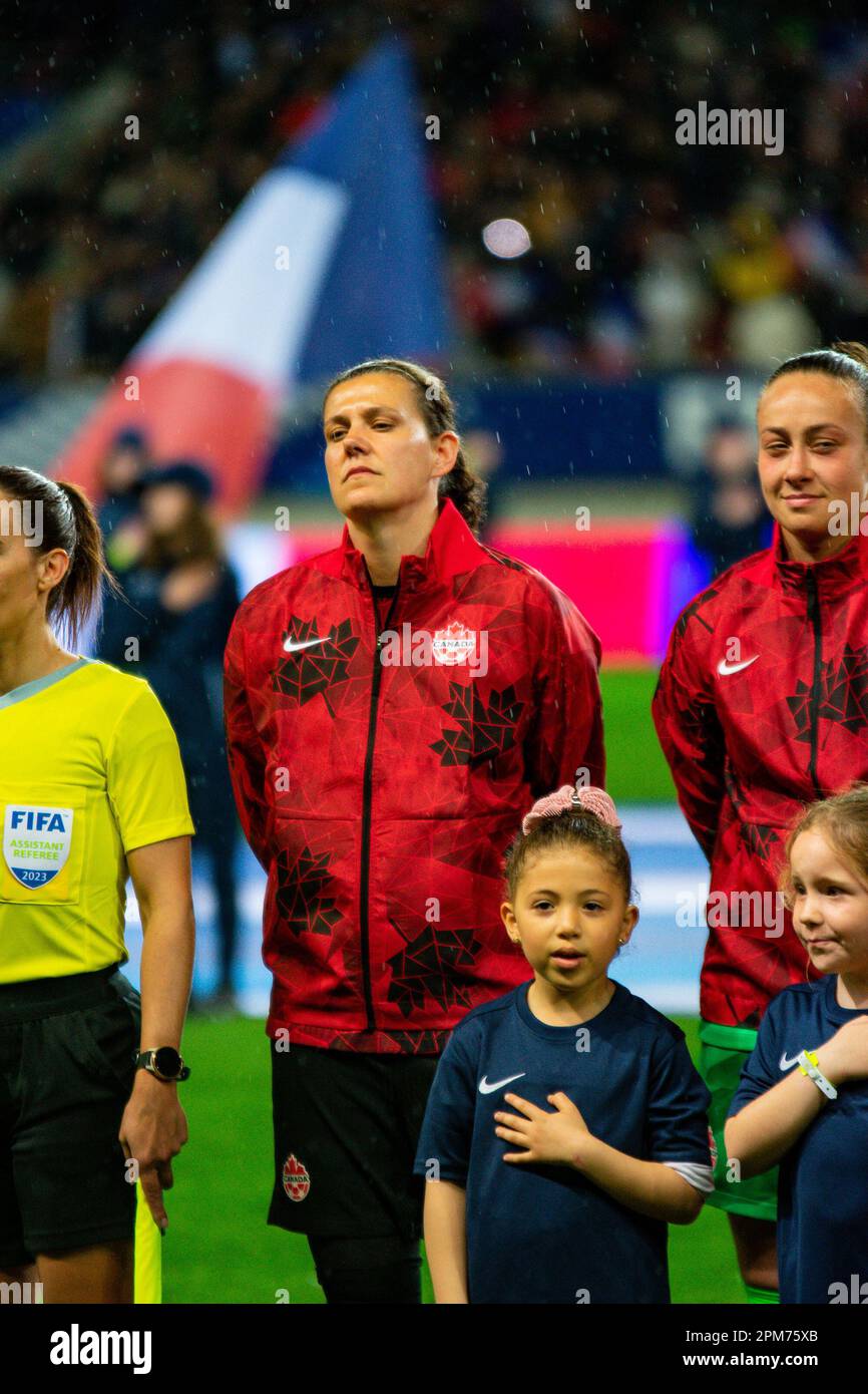 April 11, 2023, Rome, France: Simi Awujo of Canada during the Women's  Friendly football match between France and Canada on April 11, 2023 at  Marie-Marvingt stadium in Le Mans, France - Photo