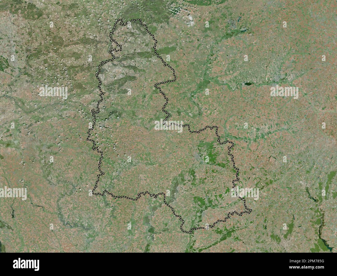 Sumy, region of Ukraine. High resolution satellite map Stock Photo - Alamy