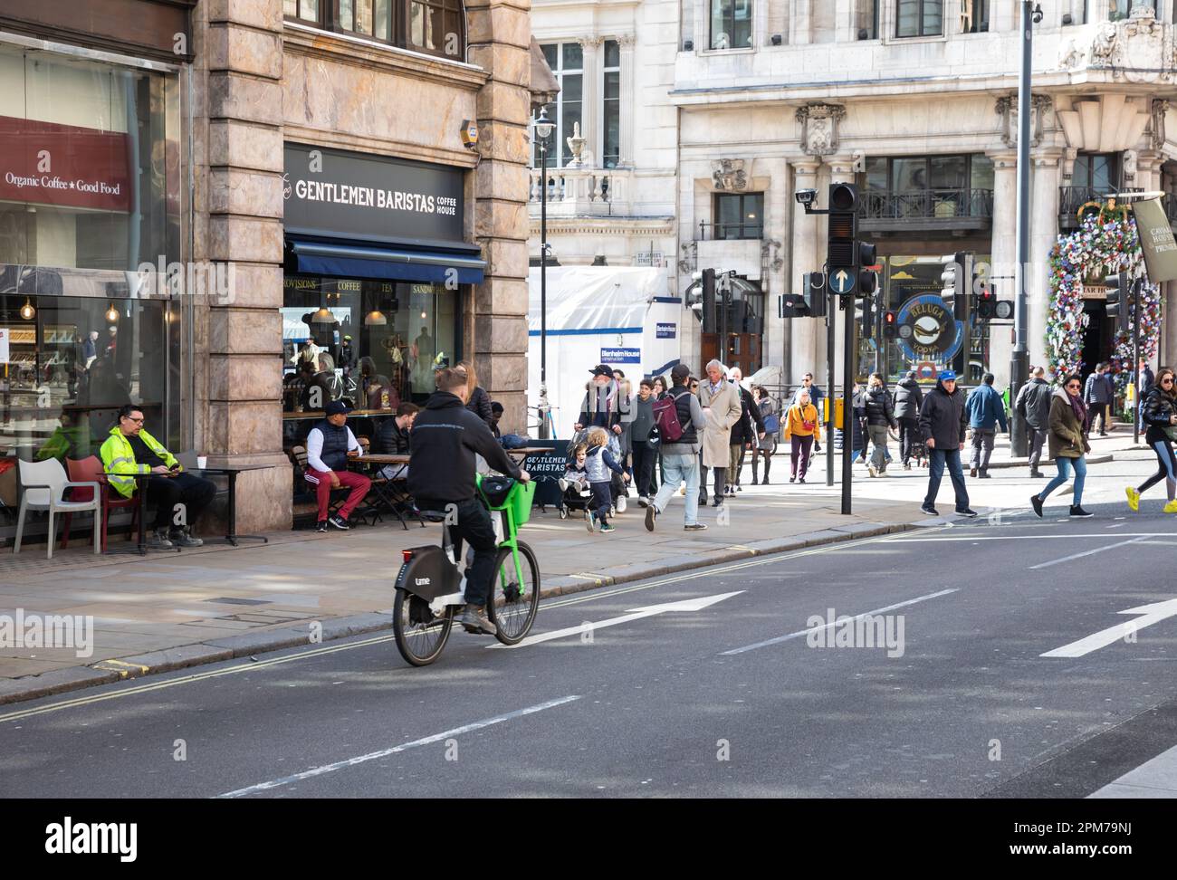 Shoppers in Oxenden Street,London, uk Stock Photo Alamy