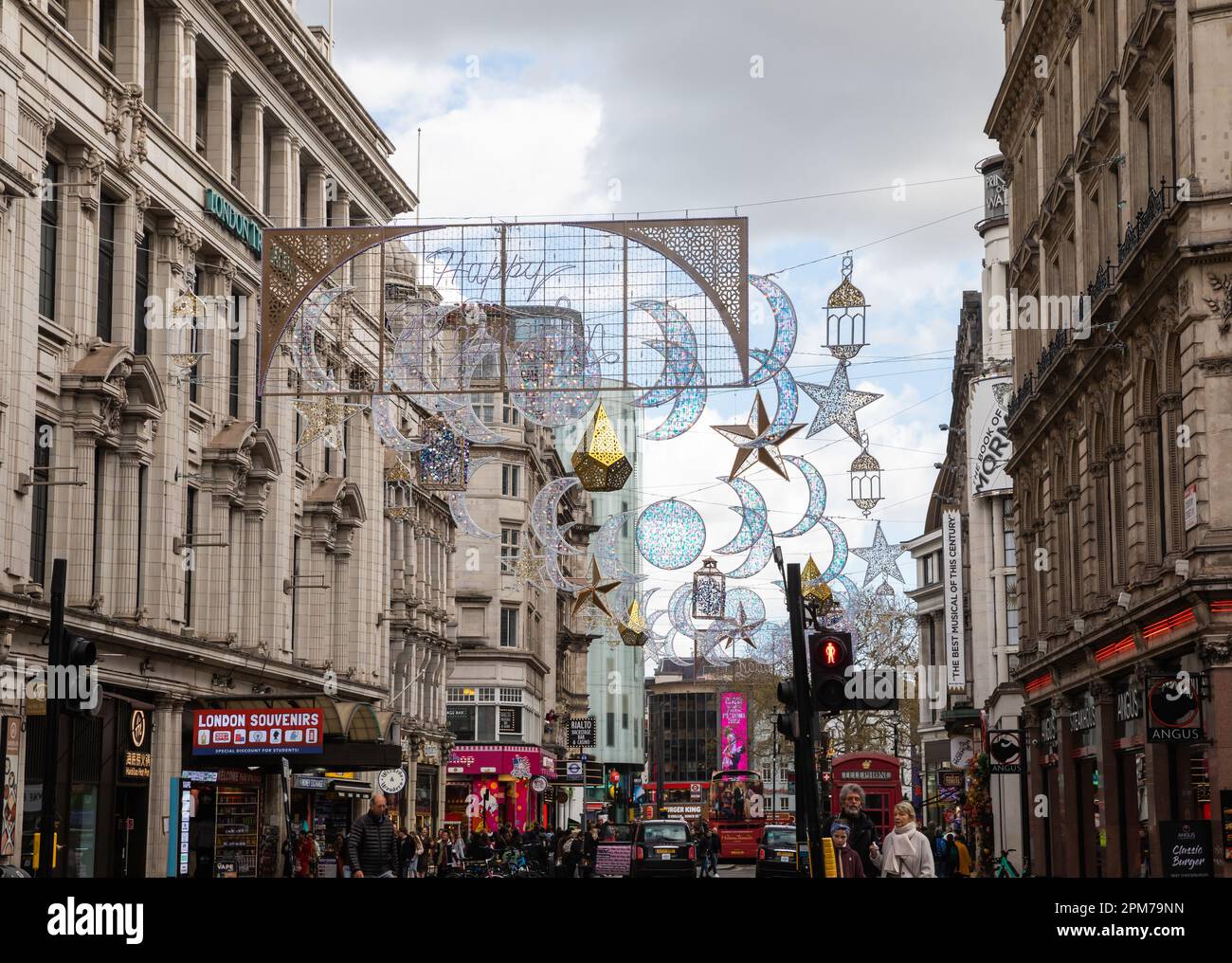 Lights for Ramadan and Eid in Oxenden Street,London, uk Stock Photo Alamy