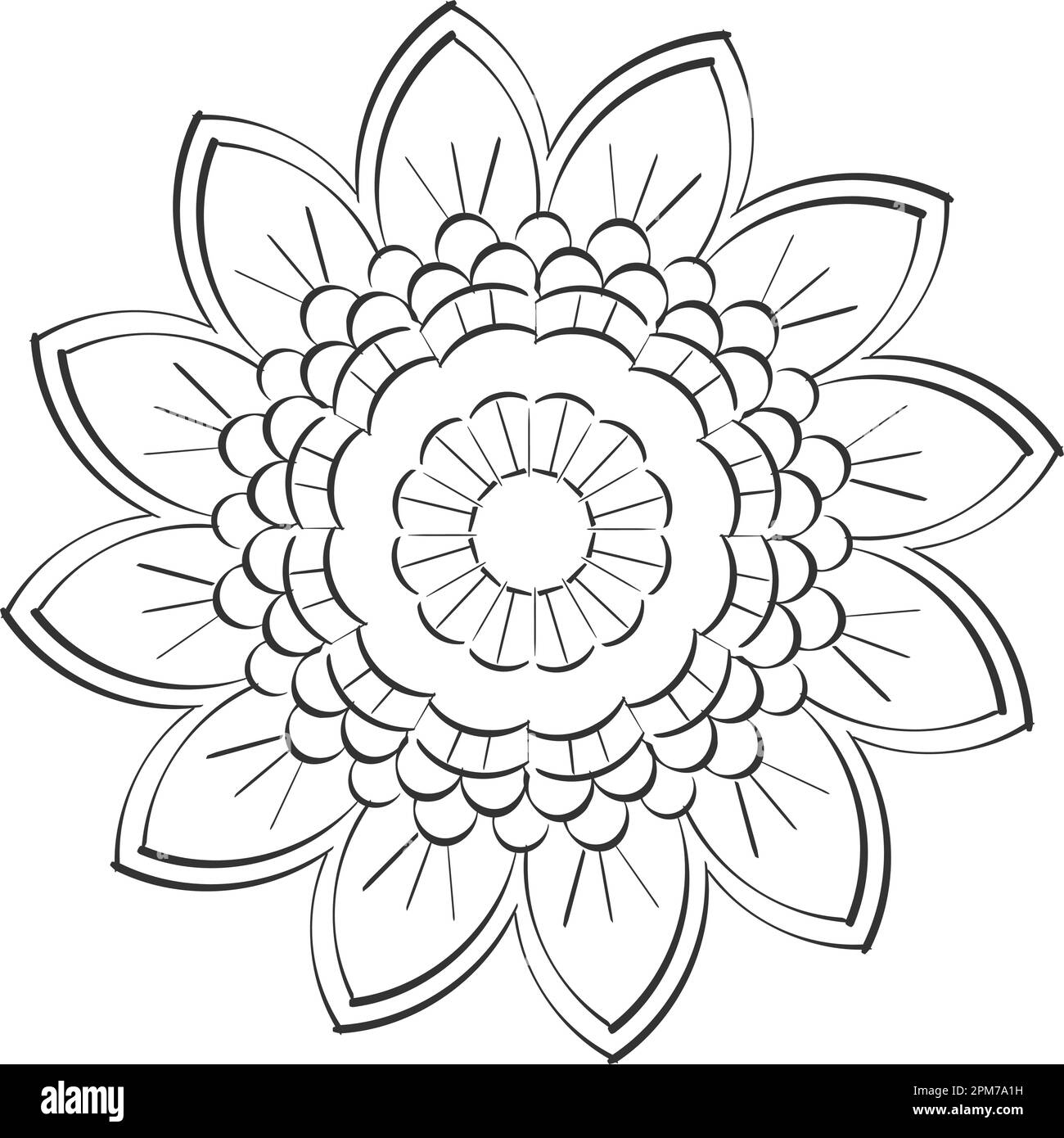 Mandala Art design in circle. Simple mandala design floral mandala art  beautiful mandala artwork Stock Vector Image & Art - Alamy