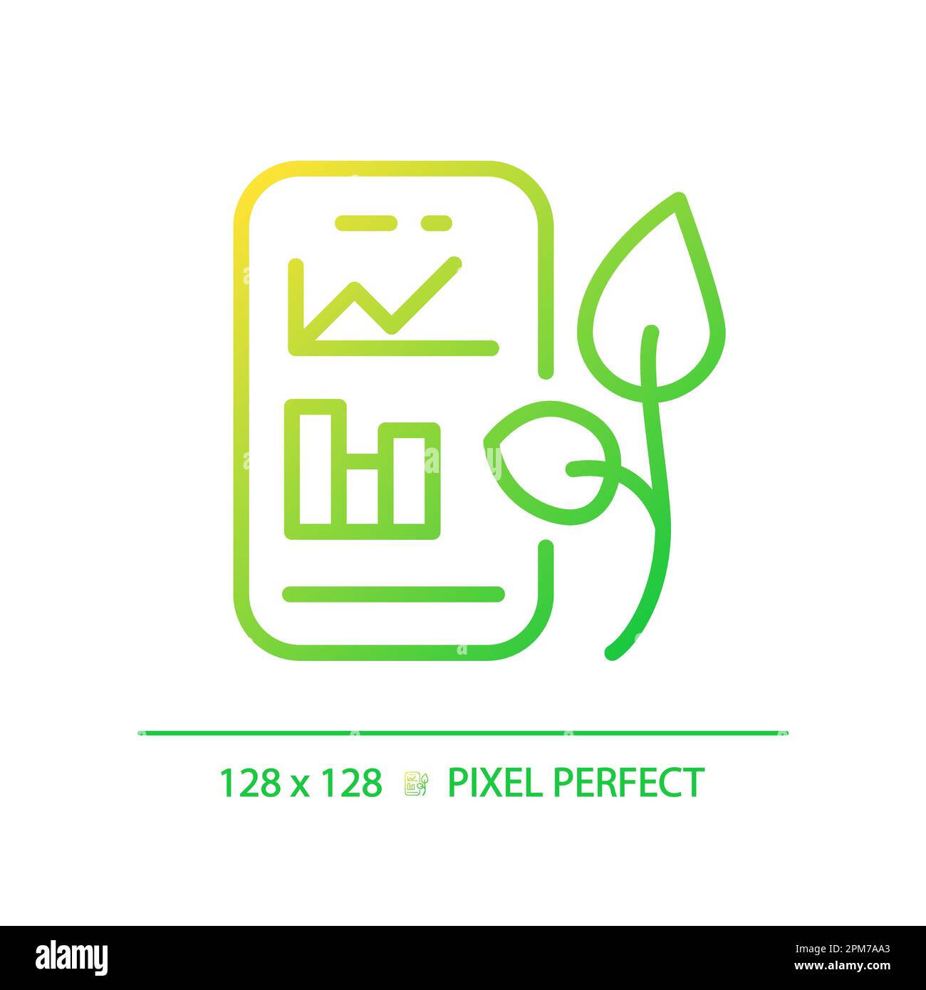 Smart soil monitoring gradient linear vector icon Stock Vector Image ...