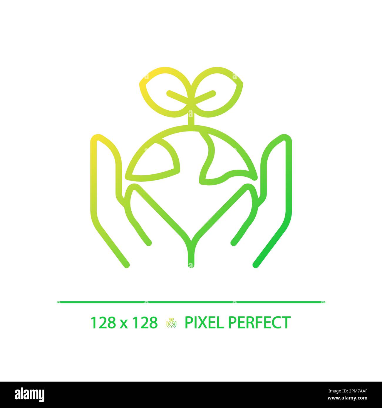 Agroecology gradient linear vector icon Stock Vector
