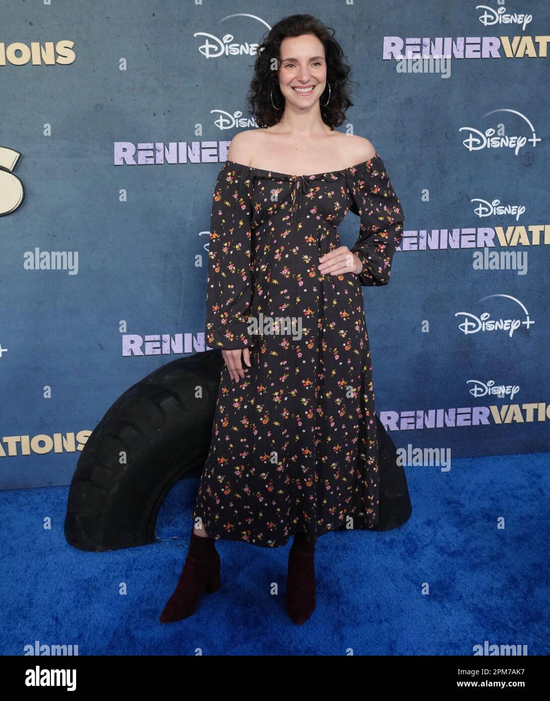 Los Angeles, USA. 11th Apr, 2023. Carla Baratta arrives at the Disney 's Original Series RENNERVATIONS Los Angeles Premiere held at the Regency Village Theater in Westwood, CA on Tuesday, ?April 11, 2023. (Photo By Sthanlee B. Mirador/Sipa USA) Credit: Sipa USA/Alamy Live News Stock Photo