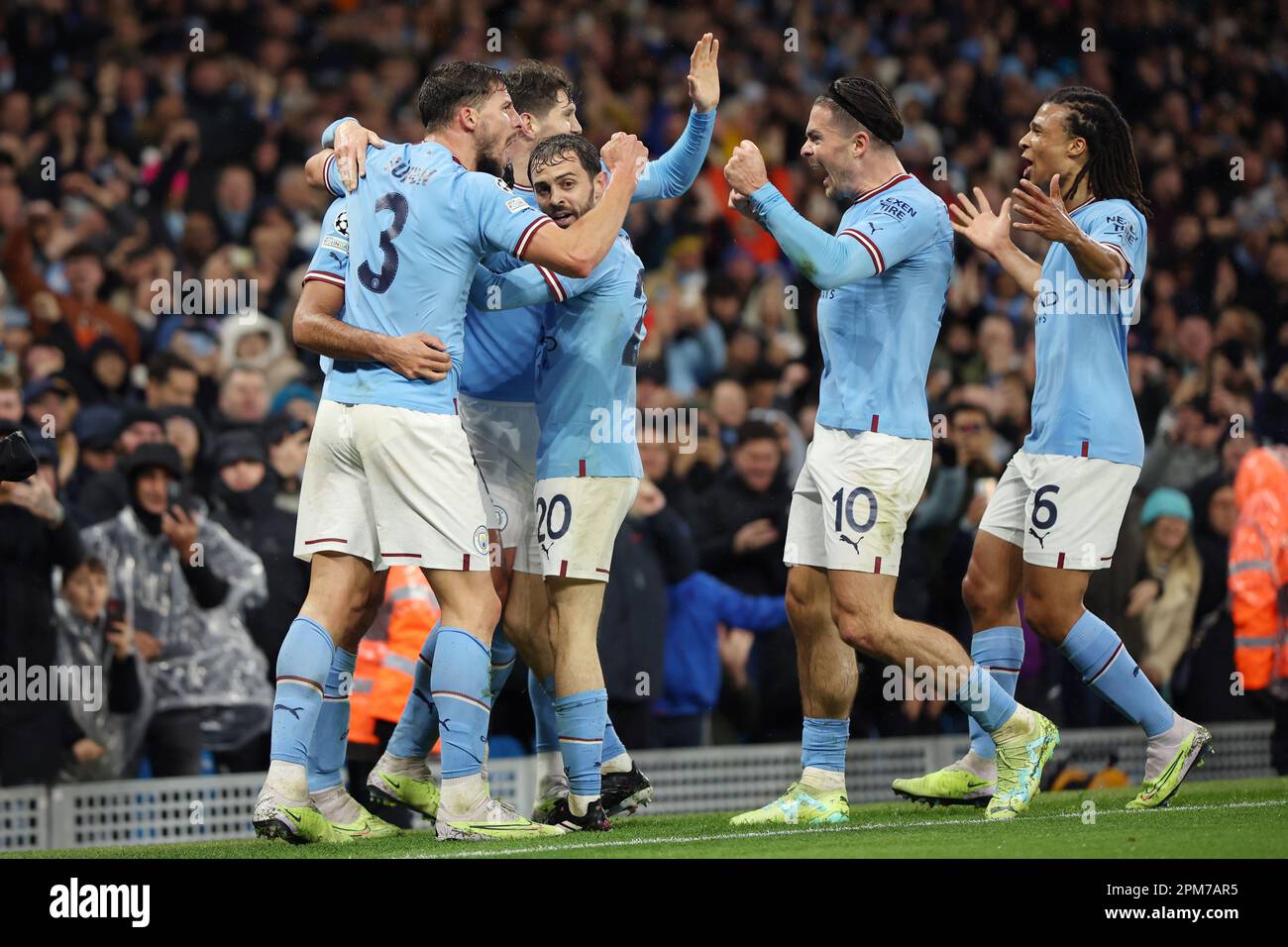 Manchester City v Bayern Munich, UEFA Champions League, Quarter Final, First Leg, Etihad Stadium, Manchester  - UK, 11 APR 2023 Stock Photo