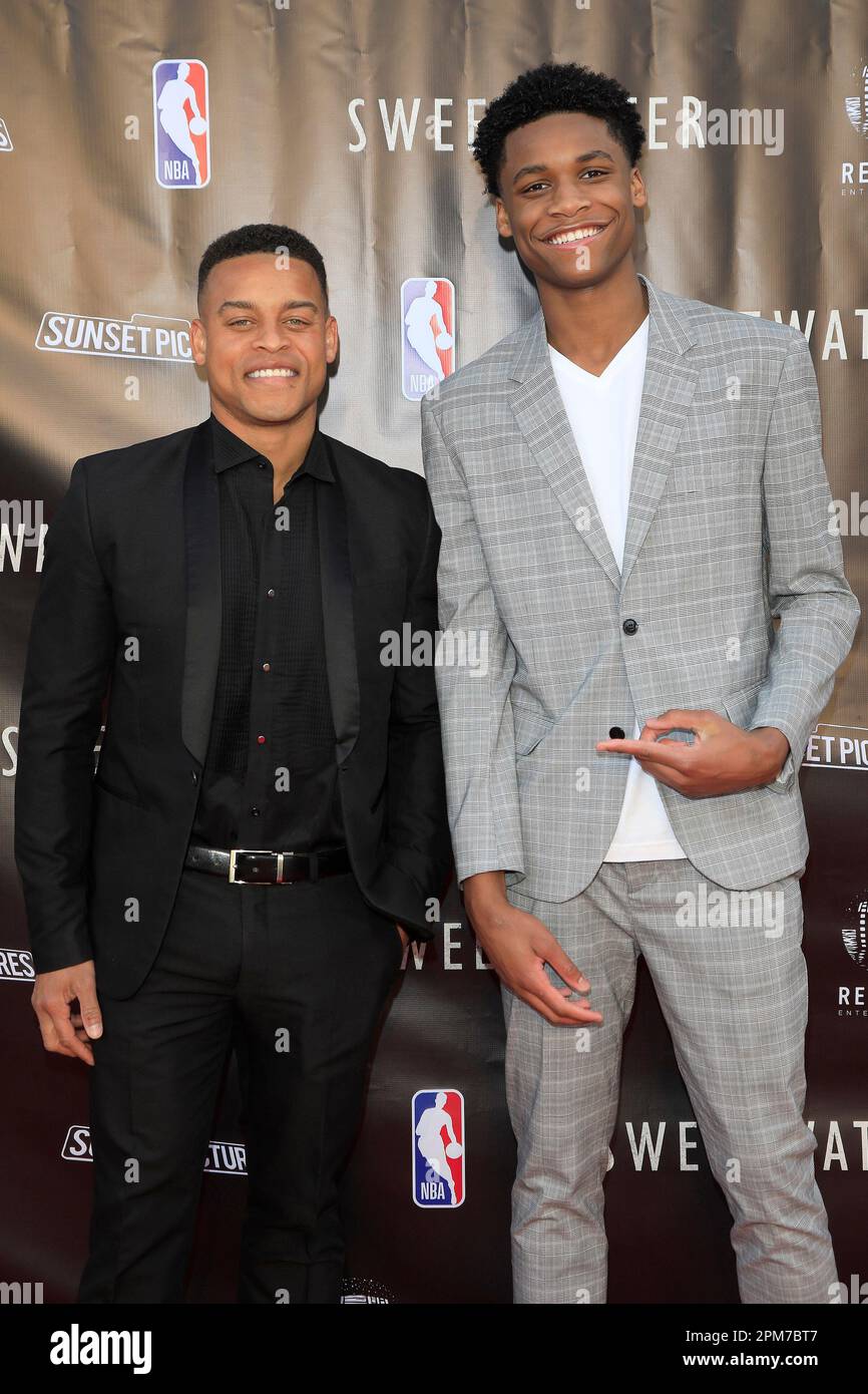 April 11, 2023, Burbank, California, USA: BURBANK, CALIFORNIA - APR 11, 2023: Robert Ri'chard, Delijah McAlpin at the Los Angeles premiere of Sweetwater at the Steven J. Ross Theatre at Warner Bros. (Credit Image: © Nina Prommer/ZUMA Press Wire) EDITORIAL USAGE ONLY! Not for Commercial USAGE! Stock Photo