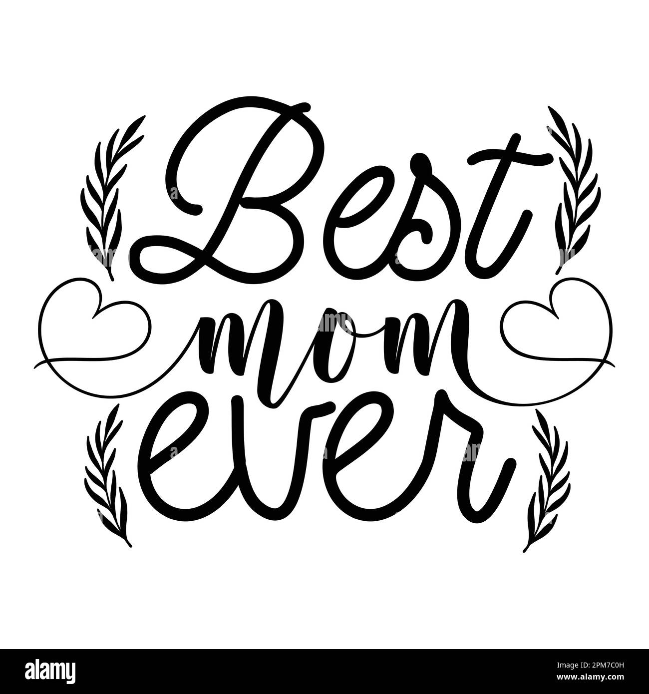 Best mom words with cute girl drawing