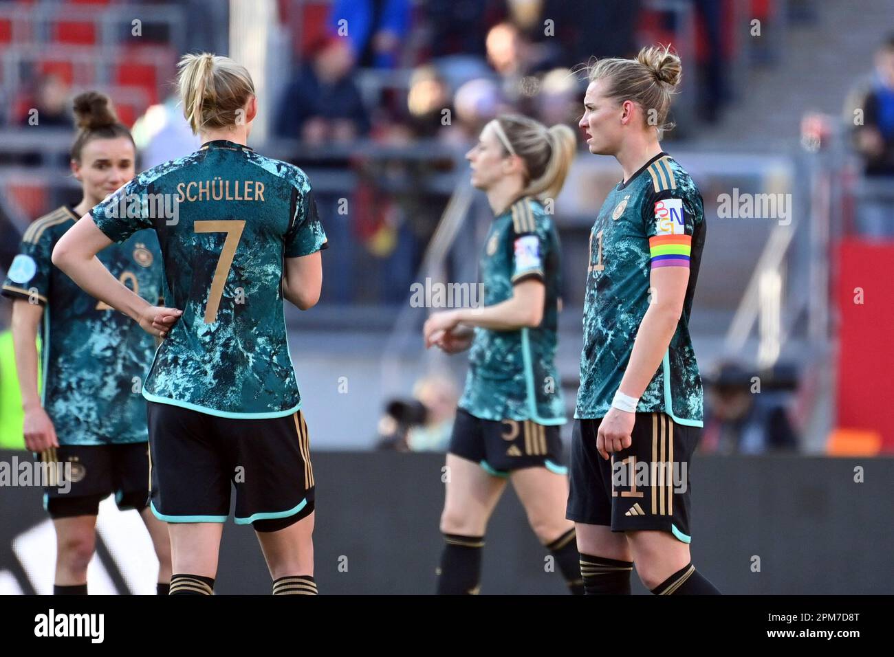 Alexandra Morlock Nuernberg. 11th Apr, 2023. From right: Alexandra POPP (GER), Lea ...