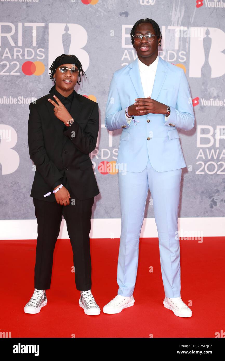 A1 x J1 attends The BRIT Awards 2022 at the O2 arena in London. (Photo ...