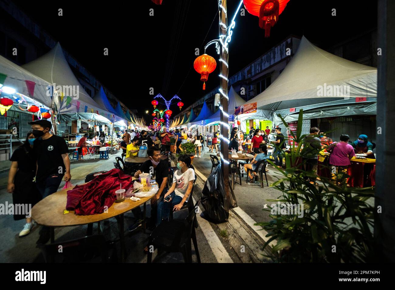 MidAutumn Mooncake Festival at Batu Kawah town, Kuching, Sarawak, East