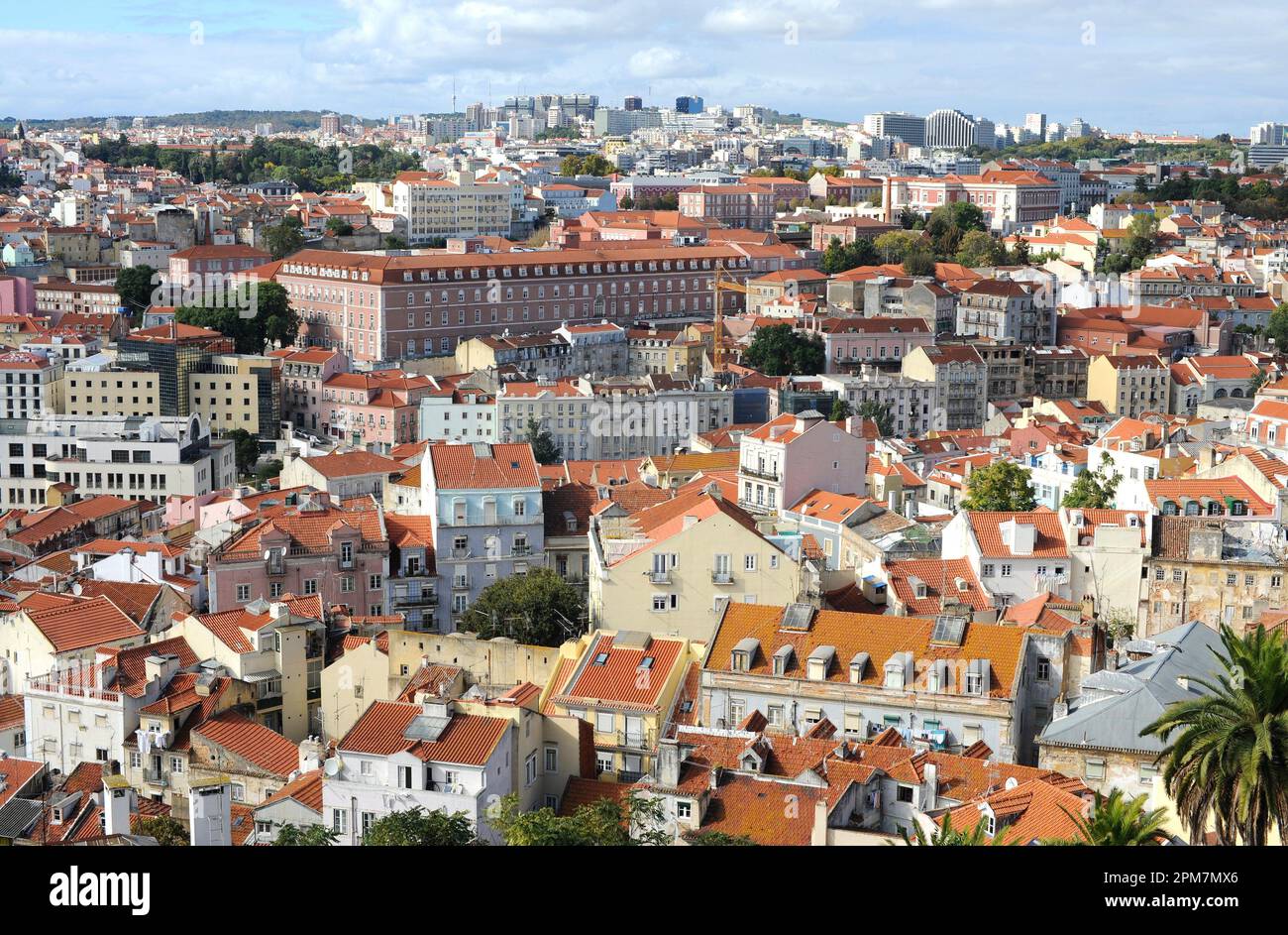 Lisbon (Lisboa), panoramic view. Portugal. Stock Photo