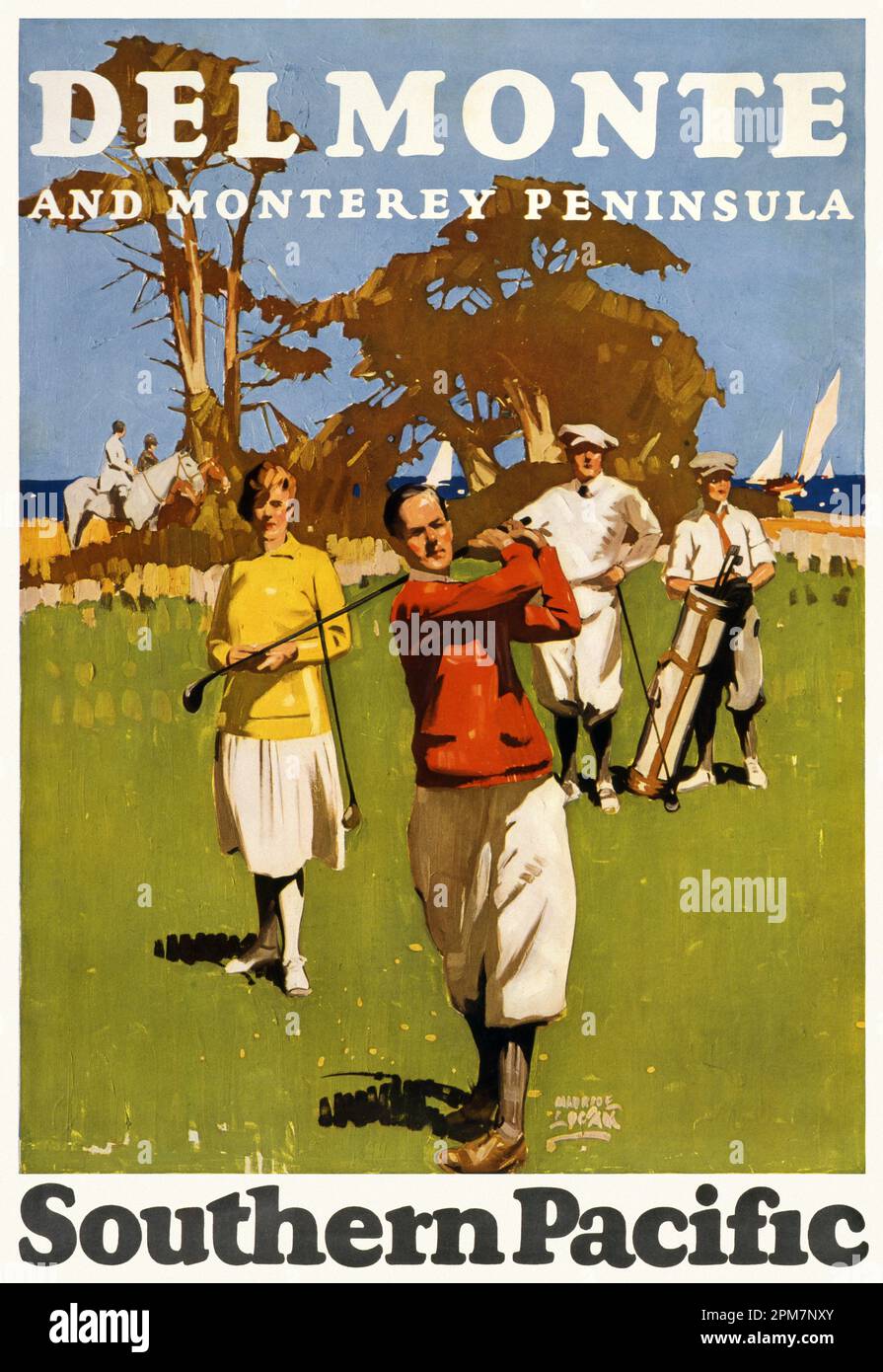 Del Monte and Monterey Peninsula. Southern Pacific by Maurice Logan