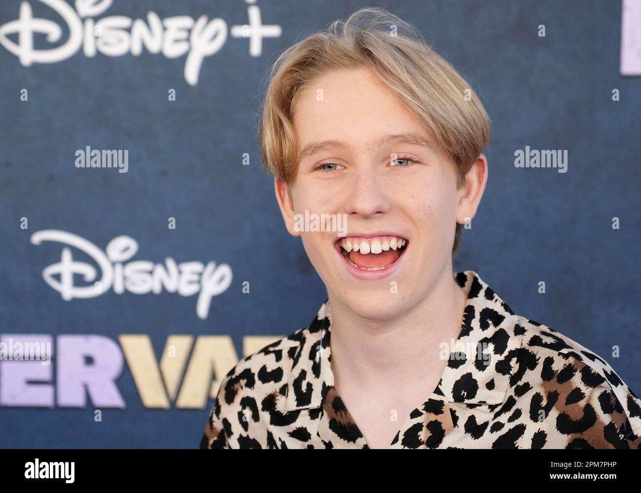 Luke Busey arrives at the Disney+'s Original Series RENNERVATIONS Los