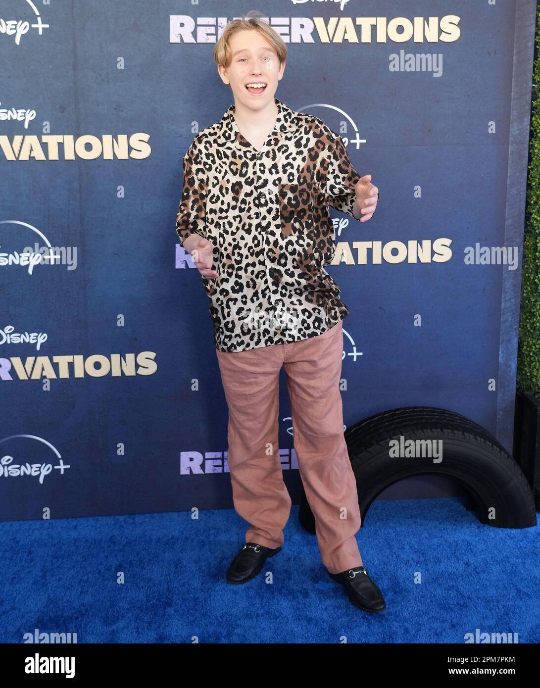 Luke Busey arrives at the Disney+’s Original Series RENNERVATIONS Los