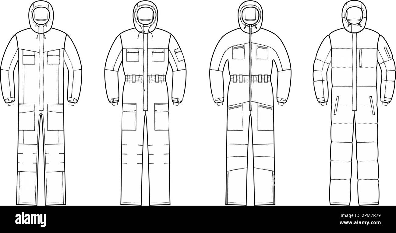 Mens work coverall. Fashion CAD Stock Vector Image & Art Alamy