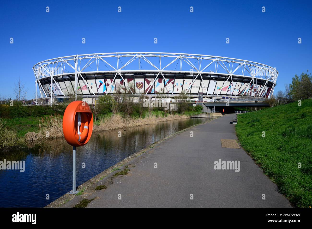 West Ham United F.C., London Stadium, Queen Elizabeth Olympic Park, Stratford, East London, United Kingdom Stock Photo