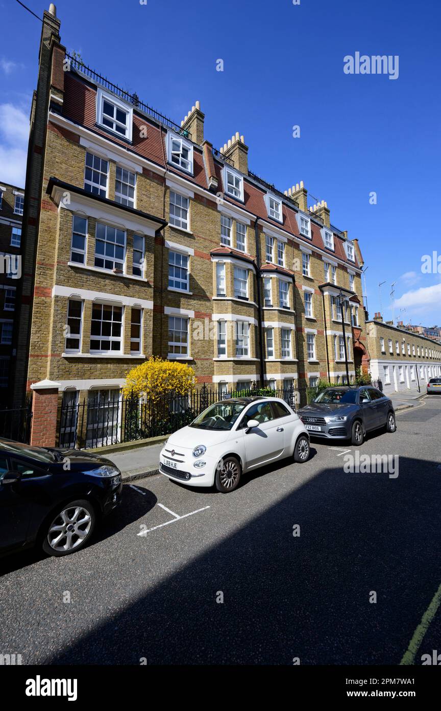 Luxury terraced residences, Passmore Street, Belgravia, West London, United Kingdom Stock Photo