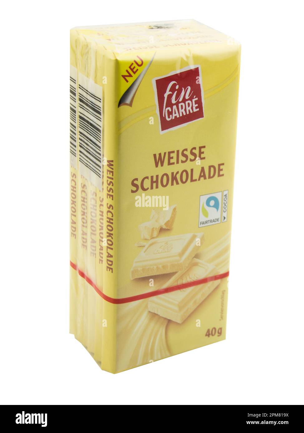 5 Tafeln Fin Carre Edel Rahm Weiße Schokolade mit Verpackung und ...