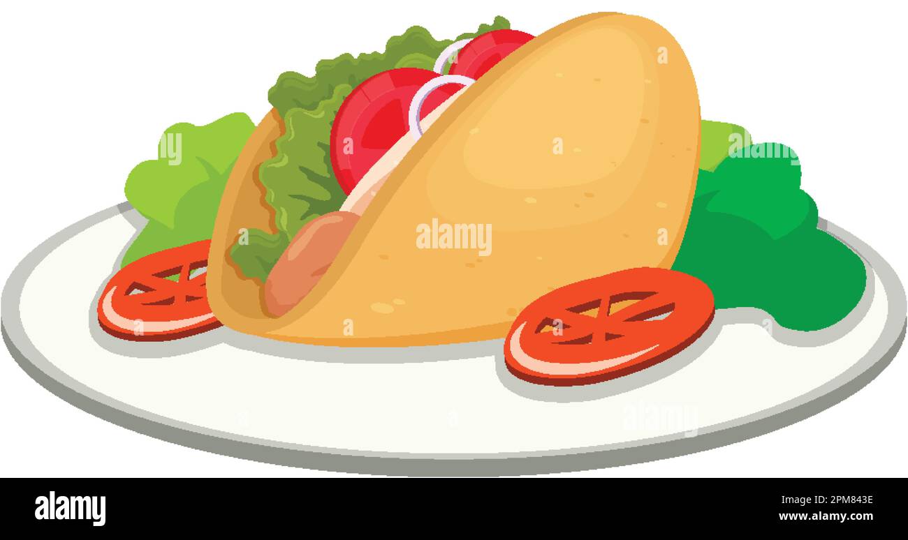 Isolated healthy breakfast cartoon illustration Stock Vector Image ...