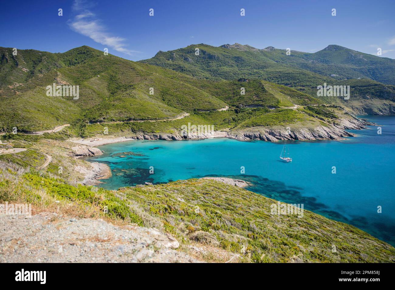 France, Haute Corse, anse et aliso beach Stock Photo - Alamy