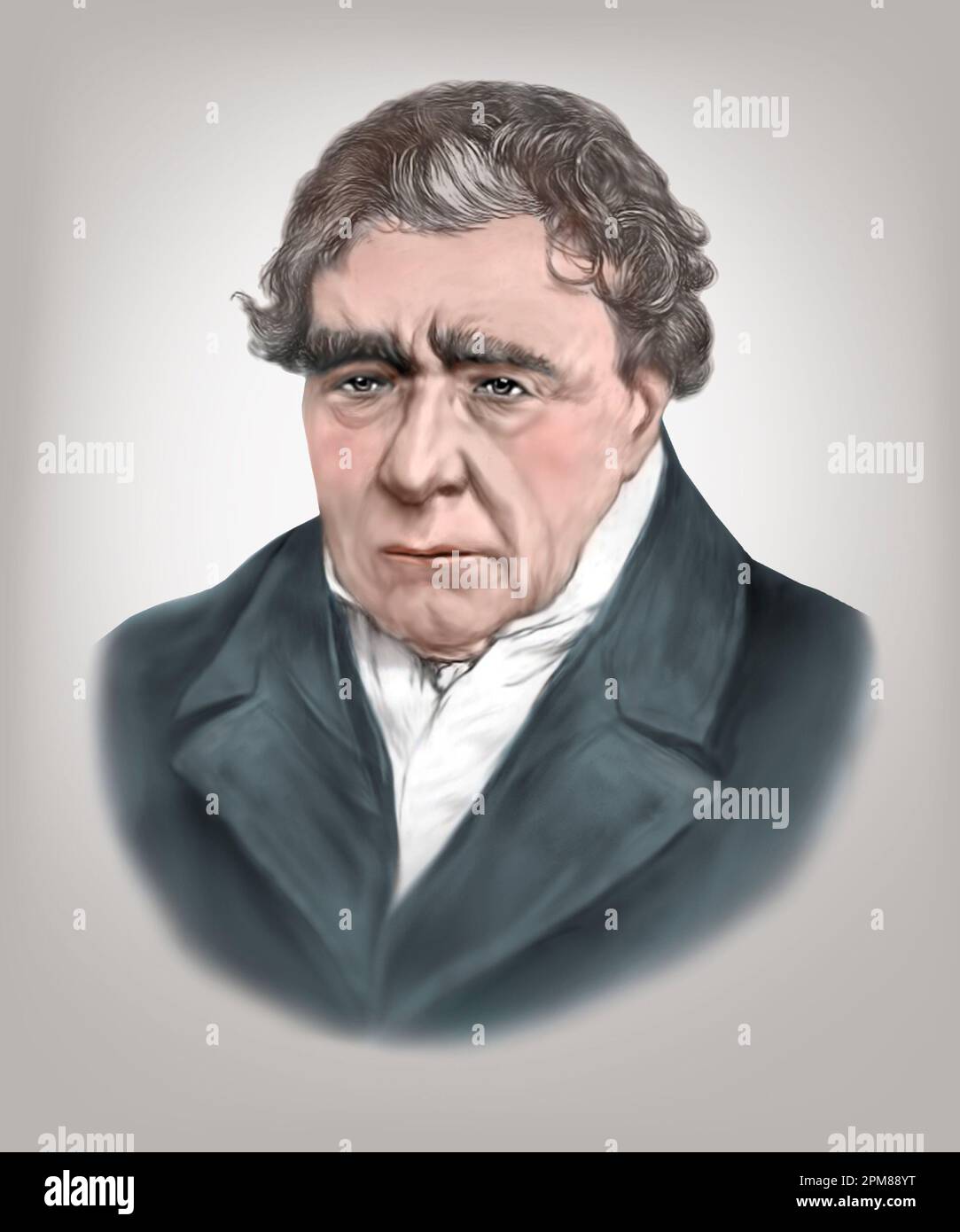 Jacques Babinet 1794-11872 French Physicist Mathematician Astronomer Stock Photo