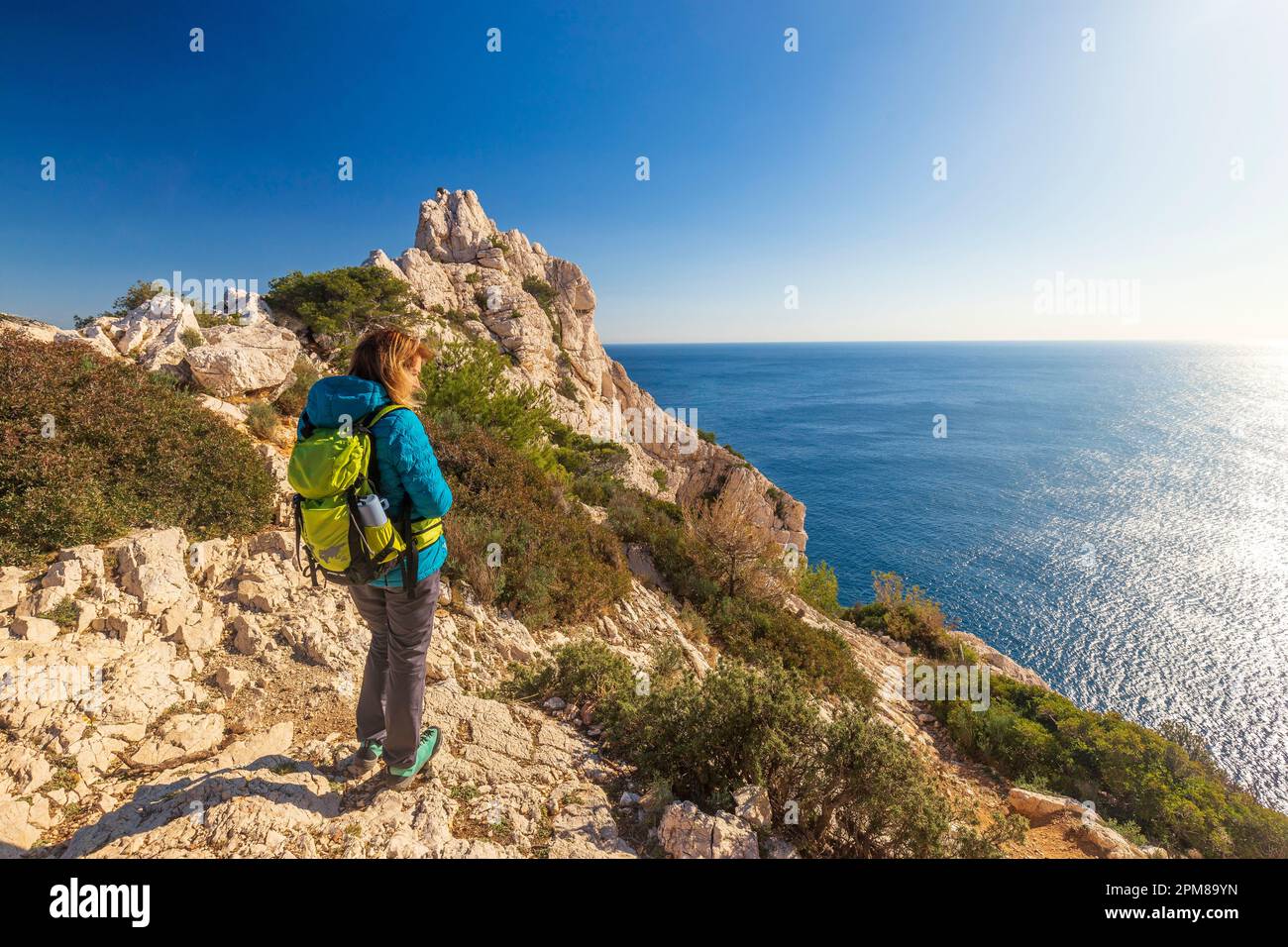 France, Bouches-du-Rhône (13), Parc National des Calanques, Marseille ...