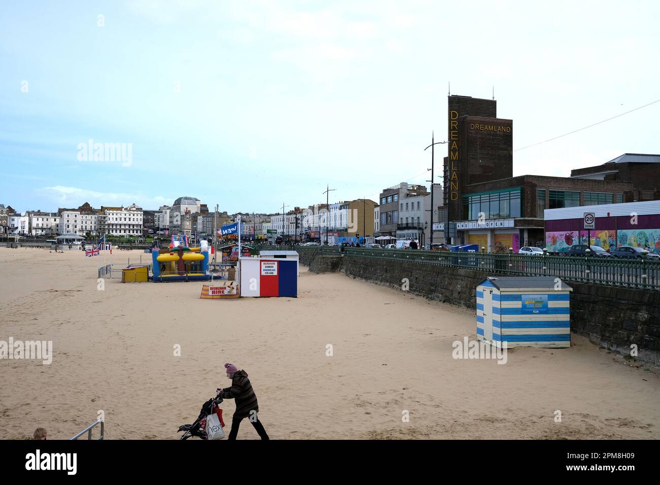 seaside resort of margate town in east kent,uk april 2023 Stock Photo